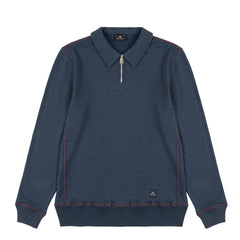 Paul Smith 1/2 Zip Sweatshirt Navy Blue - Parasol Store