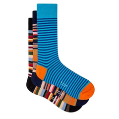 Paul Smith Signature 3 Pack Socks Multi Stripe - Parasol Store