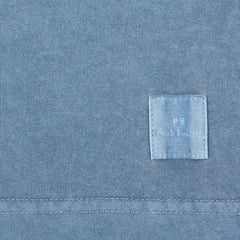 Paul Smith Acid Wash Cotton Polo Shirt Blue - Parasol Store