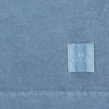 Paul Smith Acid Wash Cotton Polo Shirt Blue - Parasol Store
