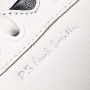 Paul Smith Albany Leather Zebra Trainers White - Parasol Store