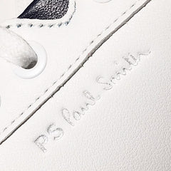 Paul Smith Albany Leather Zebra Trainers White - Parasol Store