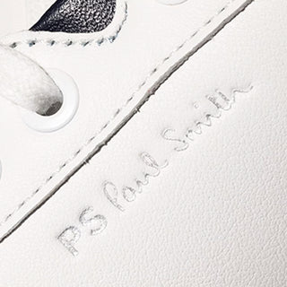 Paul Smith Albany Leather Zebra Trainers White - Parasol Store