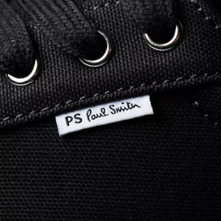 Paul Smith Amos Canvas Trainers Black - Parasol Store