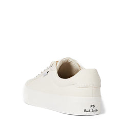 Paul Smith Amos Canvas Trainers Ecru - Parasol Store