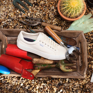 Paul Smith Amos Canvas Trainers Ecru - Parasol Store