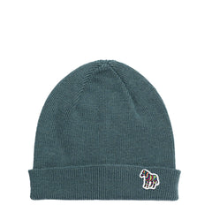 Paul Smith Beanie Zebra Petrol Green - Parasol Store