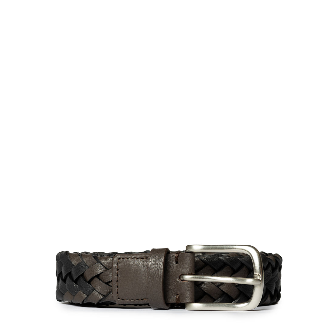 Paul Smith Belt Tubular Braided Brown - Parasol Store