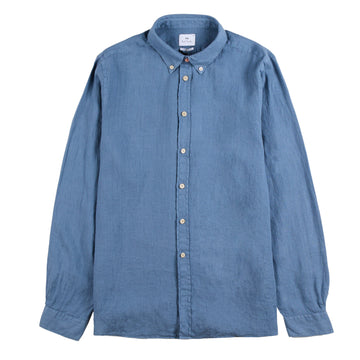 Paul Smith Button Down Collar Shirt Greyish Blue - Parasol Store