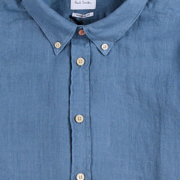 Paul Smith Button Down Collar Shirt Greyish Blue - Parasol Store