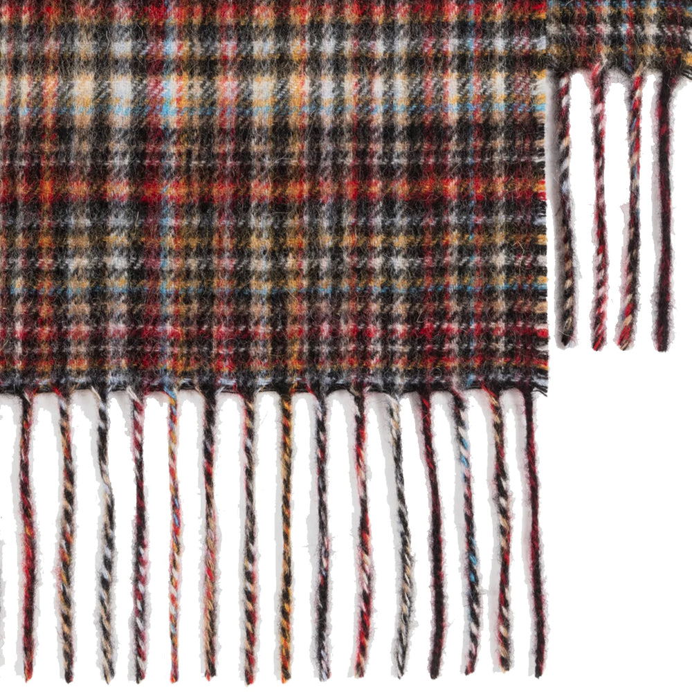 Paul Smith Cashmere-Blend Check Scarf Signature Stripe - Parasol Store