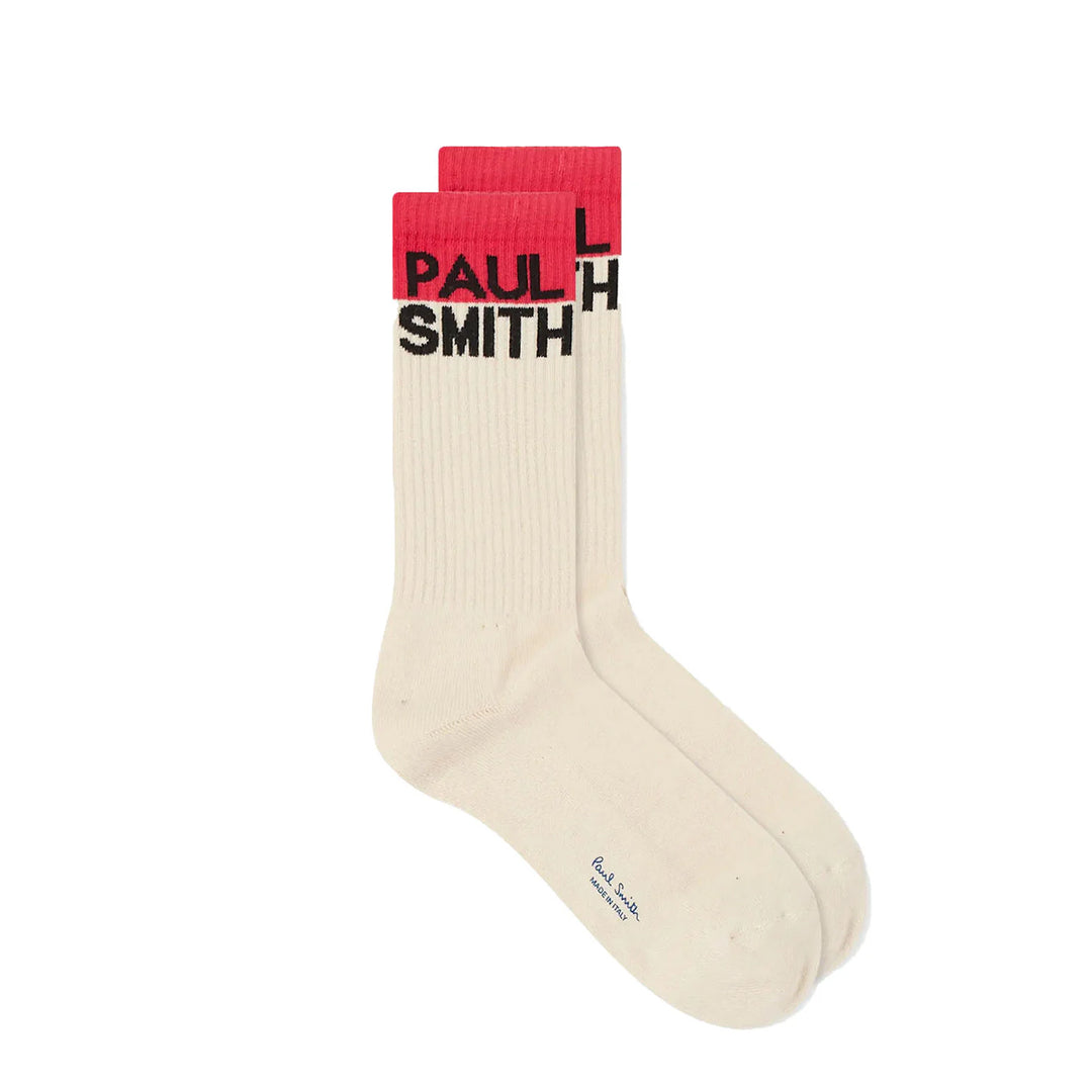 Paul Smith Chidi Logo Sock Off White - Parasol Store