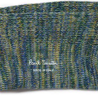 Paul Smith Chunky Marl Twist Cotton-Blend Socks Navy - Parasol Store