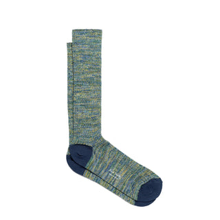 Paul Smith Chunky Marl Twist Cotton-Blend Socks Navy - Parasol Store