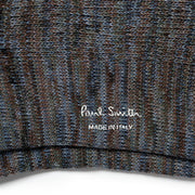 Paul Smith Chunky Marl Twist Cotton-Blend Socks Slate - Parasol Store