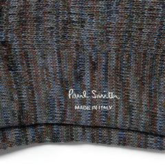 Paul Smith Chunky Marl Twist Cotton-Blend Socks Slate - Parasol Store