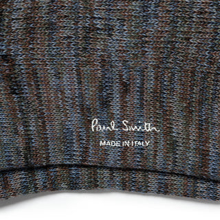 Paul Smith Chunky Marl Twist Cotton-Blend Socks Slate - Parasol Store