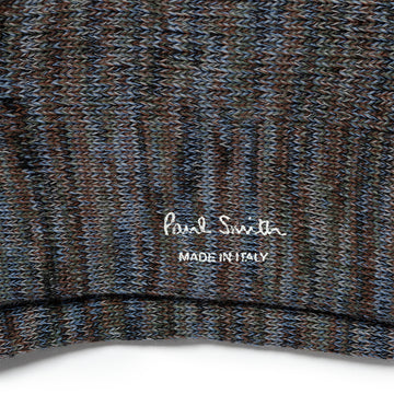 Paul Smith Chunky Marl Twist Cotton-Blend Socks Slate - Parasol Store