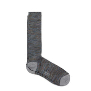 Paul Smith Chunky Marl Twist Cotton-Blend Socks Slate - Parasol Store