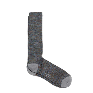 Paul Smith Chunky Marl Twist Cotton-Blend Socks Slate - Parasol Store