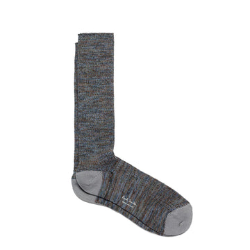 Paul Smith Chunky Marl Twist Cotton-Blend Socks Slate - Parasol Store
