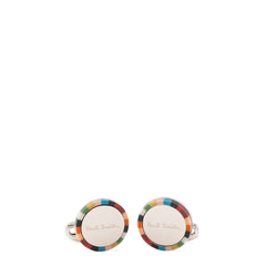 Paul Smith Circle Signature Stripe Cufflinks Multicolour - Parasol Store