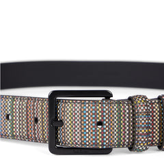 Paul Smith Coated Canvas Belt Signature Stripe