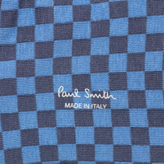 Paul Smith Sock Hudson Check Cobalt Blue - Parasol Store