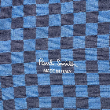 Paul Smith Sock Hudson Check Cobalt Blue - Parasol Store