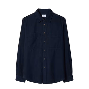 Paul Smith Corduroy Patch Pocket L/S Shirt Navy