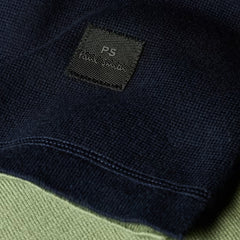 Paul Smith Cotton-Blend Colour-Block Rugby Top Navy