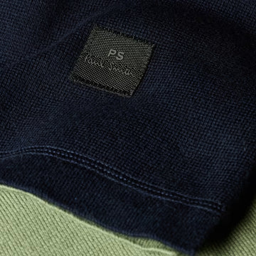Paul Smith Cotton-Blend Colour-Block Rugby Top Navy