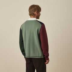 Paul Smith Cotton-Blend Colour-Block Rugby Top Navy
