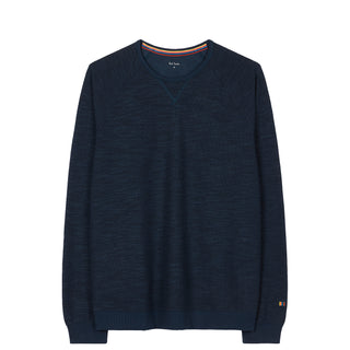 Paul Smith Cotton-Blend Long-Sleeve Lounge Top Navy Blue - Parasol Store