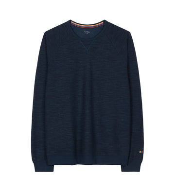 Paul Smith Cotton-Blend Long-Sleeve Lounge Top Navy Blue - Parasol Store