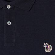 Paul Smith Cotton-Piqué Zebra Logo Polo Shirt Dark Navy - Parasol Store