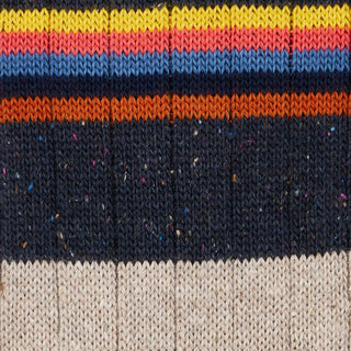 Paul Smith Cotton-Silk Blend Chunky Signature Stripe Socks Dark Blue