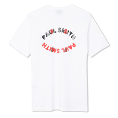 Paul Smith Cotton Happy Oval Print T-Shirt White - Parasol Store