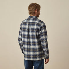 Paul Smith Cotton Jacquard Check Overshirt Blue