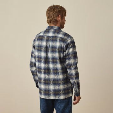 Paul Smith Cotton Jacquard Check Overshirt Blue
