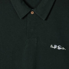 Paul Smith Cotton Logo Long-Sleeve Rugby Shirt Dark Green - Parasol Store