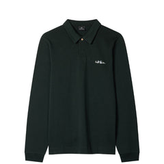 Paul Smith Cotton Logo Long-Sleeve Rugby Shirt Dark Green - Parasol Store