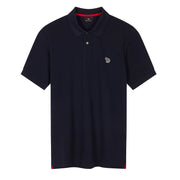 Paul Smith Cotton Zebra Logo Polo Shirt Dark Navy - Parasol Store