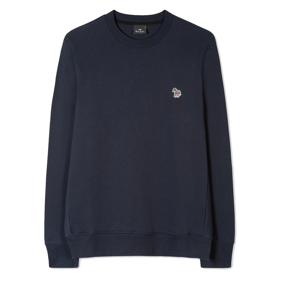 Paul Smith Cotton Zebra Logo Sweatshirt Dark Navy - Parasol Store