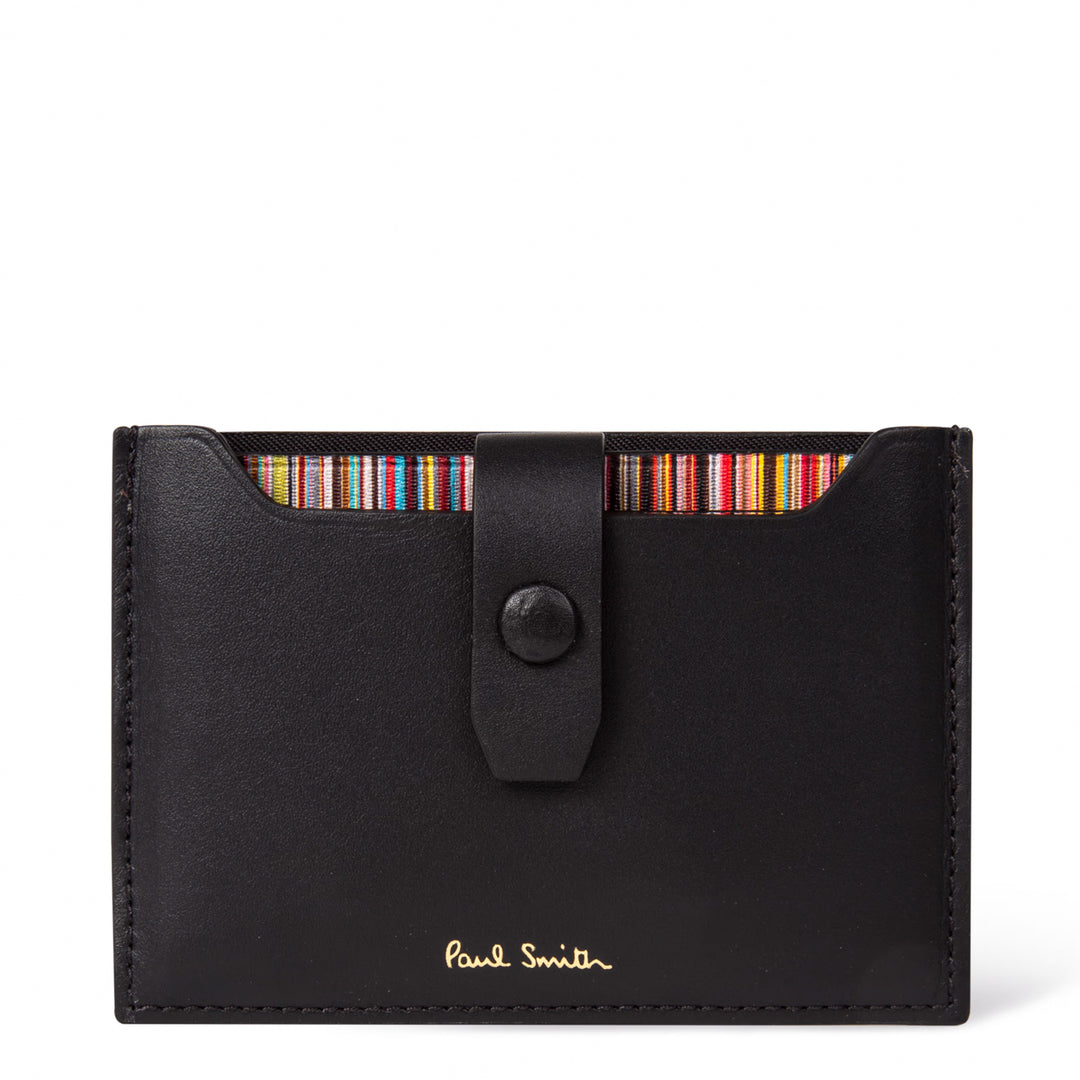 Paul Smith Credit Card Holder Leather Black - Parasol Store