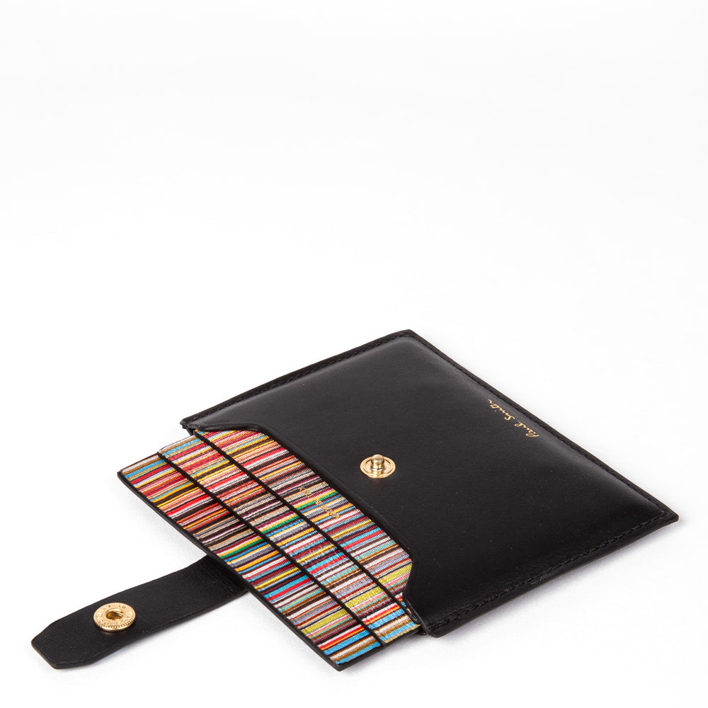 Paul Smith Credit Card Holder Leather Black - Parasol Store