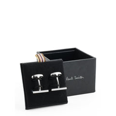 Paul Smith Cufflink Silver Stripe Mother of Pearl - Parasol Store