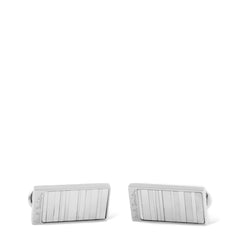 Paul Smith Cufflink Silver Stripe Mother of Pearl - Parasol Store