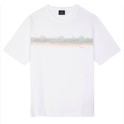 Paul Smith Desert Stripe Print T-Shirt White - Parasol Store