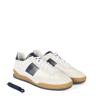 Paul Smith Dover Leather Panel Trainers White - Parasol Store